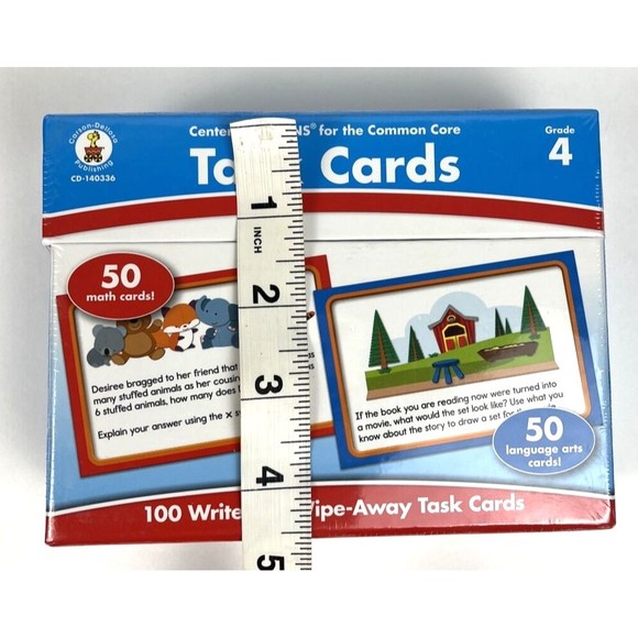 Task Cards Learning Cards, Grade 4 by Carson-Dellosa Publishing Staff (2013) - Picture 5 of 7